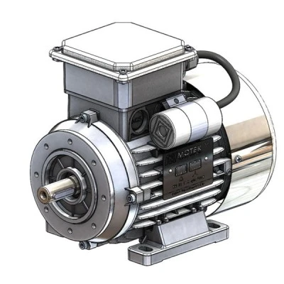 Ηλεκτροκινητήρας μονοφασικός M63 230V 0.185kW 0.25HP 1400rpm IP55 S1 CI.F B5/B14 έδρασης Ιταλίας MOT