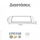 Φωτιστικό ασφαλείας LED SMD 4W 230V 300lm με κουμπί δοκιμής φόρτισης 3 ώρες αυτονομία Φωτιστικό ασφαλείας LED SMD 4W 230V 300lm με κουμπί δοκιμής φόρτισης 3 ώρες αυτονομία