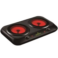 Εστία διπλή κεραμική 2400W MB2402M με έλεγχο θερμοκρασίας και λυχνία ένδειξης λειτουργίας