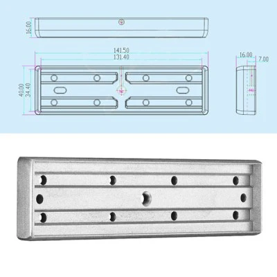 Στήριγμα πλάκας μαγνήτη τύπου I YLI ELECTRONIC 183x45x17mm από αλουμίνιο υψηλής αντοχής Στήριγμα πλάκας μαγνήτη τύπου I YLI ELECTRONIC 183x45x17mm από αλουμίνιο υψηλής αντοχής
