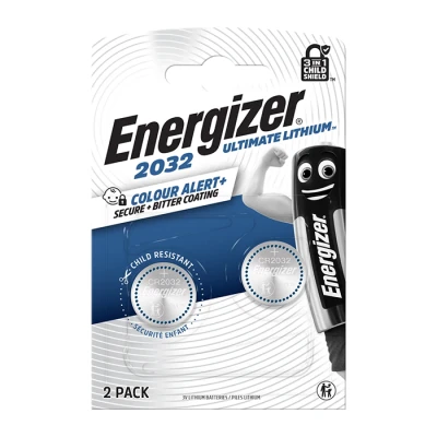 Μπαταρία λιθίου κουμπί Energizer Ultimate CR2032 3V 235mAh σε blister 2 τεμαχίων