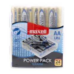 Αλκαλικές μπαταρίες Maxell AA-LR6 1.5V σε blister 24 τεμαχίων