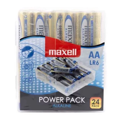 Αλκαλικές μπαταρίες Maxell AA-LR6 1.5V σε blister 24 τεμαχίων
