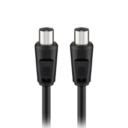 Καλώδιο κεραίας IEC (Coax) αρσενικό - IEC (Coax) αρσενικό 1.50m μαύρο