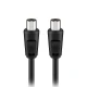 Καλώδιο κεραίας IEC (Coax) αρσενικό - IEC (Coax) αρσενικό 1.50m μαύρο