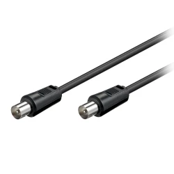 Καλώδιο κεραίας IEC (Coax) αρσενικό - IEC (Coax) αρσενικό 1.50m μαύρο