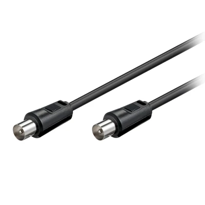 Καλώδιο κεραίας IEC (Coax) αρσενικό - IEC (Coax) αρσενικό 1.50m μαύρο