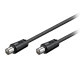 Καλώδιο κεραίας IEC (Coax) αρσενικό - IEC (Coax) αρσενικό 1.50m μαύρο