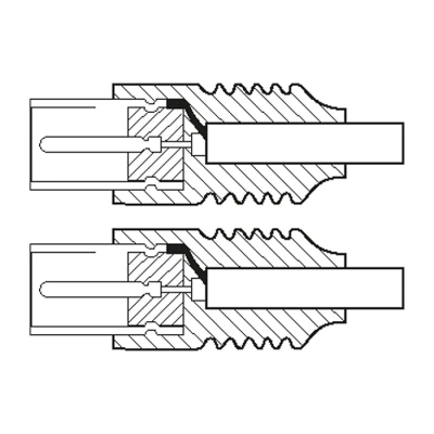 Καλώδιο κεραίας IEC (Coax) αρσ.-IEC (Coax) αρσ. 1.50m λευκό