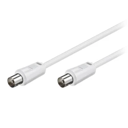 Καλώδιο κεραίας IEC (Coax) αρσ.-IEC (Coax) αρσ. 1.50m λευκό