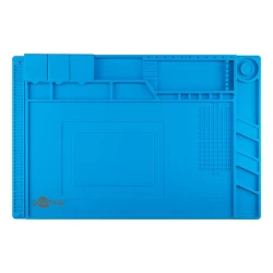 Επιφάνεια εργασίας από σιλικόνη Goobay 450x300mm με μαγνήτες και θήκες σε μπλε χρώμα