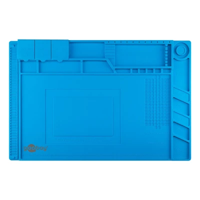 Επιφάνεια εργασίας από σιλικόνη Goobay 450x300mm με μαγνήτες και θήκες σε μπλε χρώμα Επιφάνεια εργασίας από σιλικόνη Goobay 450x300mm με μαγνήτες και θήκες σε μπλε χρώμα