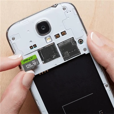 Κάρτα μνήμης microSDHC Class 10 PNY P-SDU128V11100EL-GE UHS-I U1 χωρητικότητας 128GB έως και 100 MB/s με αντάπτορα SD