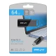 USB stick PNY 64GB USB 3.2 Gen 1 συρόμενου σχεδιασμού σε μαύρο χρώμα USB stick PNY 64GB USB 3.2 Gen 1 συρόμενου σχεδιασμού σε μαύρο χρώμα