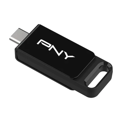 Usb 3.2 stick PNY Type-C 128GB συρόμενου σχεδιασμού σε μαύρο χρώμα Usb 3.2 stick PNY Type-C 128GB συρόμενου σχεδιασμού σε μαύρο χρώμα