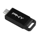 Usb 3.2 stick PNY Type-C 128GB συρόμενου σχεδιασμού σε μαύρο χρώμα Usb 3.2 stick PNY Type-C 128GB συρόμενου σχεδιασμού σε μαύρο χρώμα
