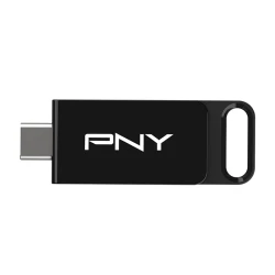 Usb 3.2 stick PNY Type-C 128GB συρόμενου σχεδιασμού σε μαύρο χρώμα