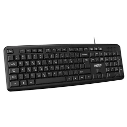 Ενσύρματο πληκτρολόγιο NOD K-Board 2 full size 105 πλήκτρων με ελληνικό layout, USB και αδιάβροχο σχεδιασμό σε μαύρο χρώμα