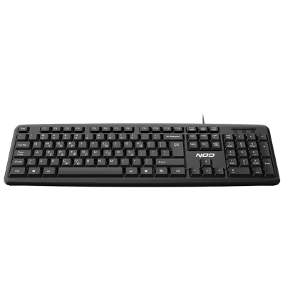Ενσύρματο πληκτρολόγιο NOD K-Board 2 full size 105 πλήκτρων με ελληνικό layout, USB και αδιάβροχο σχεδιασμό σε μαύρο χρώμα Ενσύρματο πληκτρολόγιο NOD K-Board 2 full size 105 πλήκτρων με ελληνικό layout, USB και αδιάβροχο σχεδιασμό σε μαύρο χρώμα