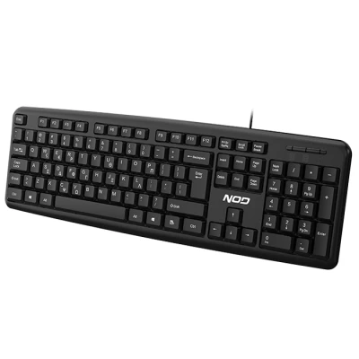 Ενσύρματο πληκτρολόγιο NOD K-Board 2 full size 105 πλήκτρων με ελληνικό layout, USB και αδιάβροχο σχεδιασμό σε μαύρο χρώμα Ενσύρματο πληκτρολόγιο NOD K-Board 2 full size 105 πλήκτρων με ελληνικό layout, USB και αδιάβροχο σχεδιασμό σε μαύρο χρώμα