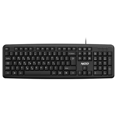 Ενσύρματο πληκτρολόγιο NOD K-Board 2 full size 105 πλήκτρων με ελληνικό layout, USB και αδιάβροχο σχεδιασμό σε μαύρο χρώμα Ενσύρματο πληκτρολόγιο NOD K-Board 2 full size 105 πλήκτρων με ελληνικό layout, USB και αδιάβροχο σχεδιασμό σε μαύρο χρώμα