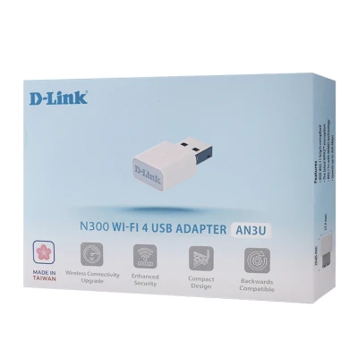 Ασύρματος USB αντάπτορας Wi-Fi 4 D-Link AN3U N300 300Mbps με υποστήριξη WPA2/WPA3