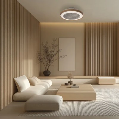 Ανεμιστήρας οροφής LIFE DC 19" με LED φωτιστικό και τηλεχειριστήριο, 32W.