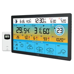 LiFE HORIZON XL Smart Wi-Fi μετεωρολογικός σταθμός με έγχρωμη οθόνη LCD 15.5" και ασύρματο αισθητήρα LiFE HORIZON XL Smart Wi-Fi μετεωρολογικός σταθμός με έγχρωμη οθόνη LCD 15.5" και ασύρματο αισθητήρα