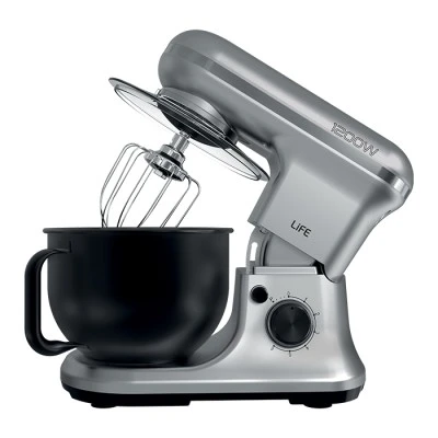Κουζινομηχανή LIFE ARGENTO Silver Matt Series 1200W με inox κάδο μίξης 5L