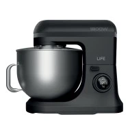 Κουζινομηχανή με inox κάδο μίξης 12L 1800W LiFE BOSS Flat Black με 8 ταχύτητες & LED οθόνη