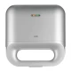 Τοστιέρα LiFE DELI Silver Matt 750W με αντικολλητικές grill πλάκες για 2 τοστ, cool-touch λαβή και ματ ασημί χρώμα