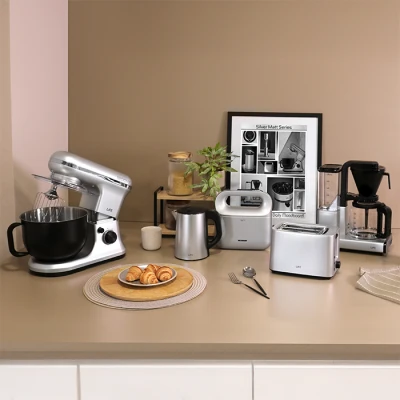 Τοστιέρα LiFE DELI Silver Matt 750W με αντικολλητικές grill πλάκες για 2 τοστ, cool-touch λαβή και ματ ασημί χρώμα
