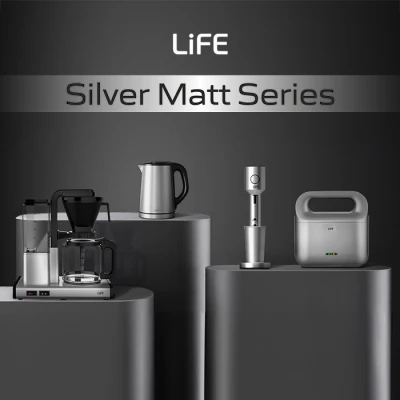 Τοστιέρα LiFE DELI Silver Matt 750W με αντικολλητικές grill πλάκες για 2 τοστ, cool-touch λαβή και ματ ασημί χρώμα