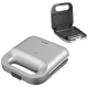 Τοστιέρα LiFE DELI Silver Matt 750W με αντικολλητικές grill πλάκες για 2 τοστ, cool-touch λαβή και ματ ασημί χρώμα