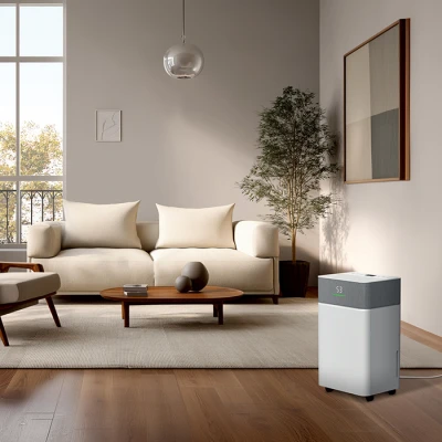 Αφυγραντήρας LiFE ULTIMATE 16L/24h με ιονιστή αέρα, δοχείο 4.3L, για χώρους έως 80m2 σε λευκό-γκρι