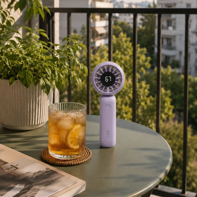 Ανεμιστήρας χειρός LiFE LaFunFan λιλά 2” επαναφορτιζόμενος DC με οθόνη LED, 5 ταχύτητες και φόρτιση USB-C 3W Ανεμιστήρας χειρός LiFE LaFunFan λιλά 2” επαναφορτιζόμενος DC με οθόνη LED, 5 ταχύτητες και φόρτιση USB-C 3W