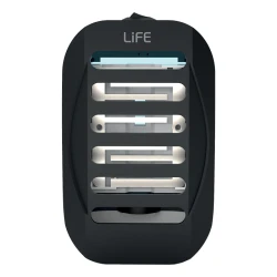 Ηλεκτρική συσκευή εξόντωσης εντόμων LiFE Salvia L1 1W με UV-A LED, διακόπτη ON/OFF και μαύρο χρώμα