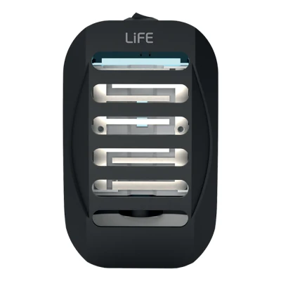Ηλεκτρική συσκευή εξόντωσης εντόμων LiFE Salvia L1 1W με UV-A LED, διακόπτη ON/OFF και μαύρο χρώμα