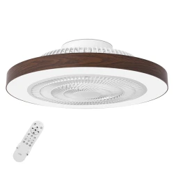 Ανεμιστήρας οροφής LiFE FENG DC 19" με LED φωτιστικό, τηλεχειριστήριο και 6 ταχύτητες 20W σε λευκό με στοιχεία σκούρου ξύλου Ανεμιστήρας οροφής LiFE FENG DC 19" με LED φωτιστικό, τηλεχειριστήριο και 6 ταχύτητες 20W σε λευκό με στοιχεία σκούρου ξύλου
