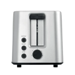 Αυτόματη φρυγανιέρα LiFE Crunchy Silver Matt 2 θέσεων 750W με 7 επίπεδα φρυγανίσματος και λειτουργίες απόψυξης/αναθέρμανσης ασημί ματ