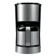 Καφετιέρα φίλτρου LiFE Java με κανάτα θερμός 1.2L 800W σε ασημί-μαύρο
