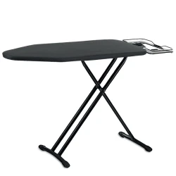 Σιδερώστρα LiFE Soirée 120 black 120 x 38cm με 7 επίπεδα ρύθμισης ύψους, μεταλλική βάση σίδερου και μηχανισμό ασφαλείας σε μαύρο χρώμα