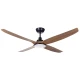 Ανεμιστήρας οροφής LiFE Grande APELIOTES Nature DC 56" με LED φωτιστικό 20W, τηλεχειριστήριο, αντίστροφη λειτουργία και μαύρο σώμα