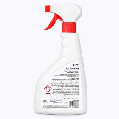Καθαριστικό κλιματιστικών LiFE A/C Fresh 500 500ml για φίλτρα και εσωτερικά μέρη με 2 τύπους ψεκασμού