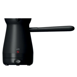 Ηλεκτρικό μπρίκι LiFE Gisves Flat Black Series 1000W με αισθητήρα υπερχείλισης, χωρητικότητα 250ml και ματ μαύρο χρώμα