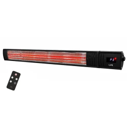Επιτοίχια θερμάστρα LiFE ProHeat100 επαγγελματικού τύπου 100cm με λάμπα Carbon Fiber, τηλεχειριστήριο, οθόνη LCD, χρονοδιακόπτη και ισχύ 2000W