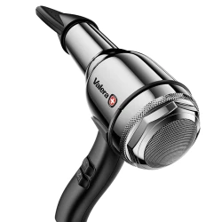 Σεσουάρ μαλλιών Valera Swiss Steel-Master Light Chrome 2000W με μοτέρ DELTA-DRIVE, ιονισμό και ασημί/μαύρο φινίρισμα
