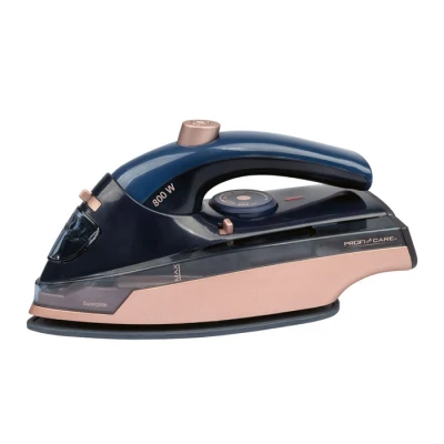 Φορητό ατμοσίδερο ταξιδιού ProfiCare PC-DB3125 800W με κεραμική πλάκα, αναδιπλούμενη λαβή και μπλε-ροζ χρώμα Φορητό ατμοσίδερο ταξιδιού ProfiCare PC-DB3125 800W με κεραμική πλάκα, αναδιπλούμενη λαβή και μπλε-ροζ χρώμα