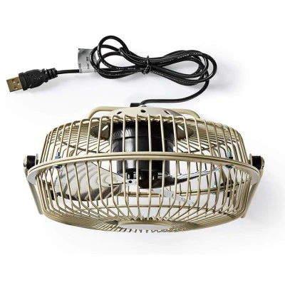 Μεταλλικός mini ανεμιστήρας NEDIS με σύνδεση USB σε γκρι χρώμα. Μεταλλικός mini ανεμιστήρας NEDIS με σύνδεση USB σε γκρι χρώμα.