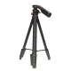 Τρίποδο Nedis 233-2869 αλουμινίου με μέγιστο ύψος 154 cm για φωτογραφικές μηχανές, βιντεοκάμερες και smartphones σε μαύρο χρώμα